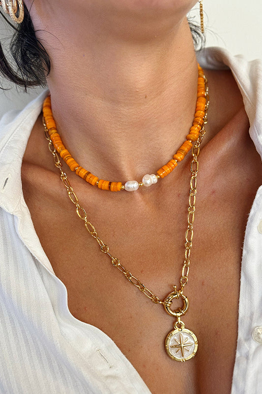 Orange Blossom | Charm Kolye Set